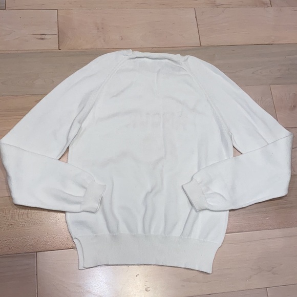 Bonpoint amour cherry milk white soft cotton sweater - Picture 9 of 12